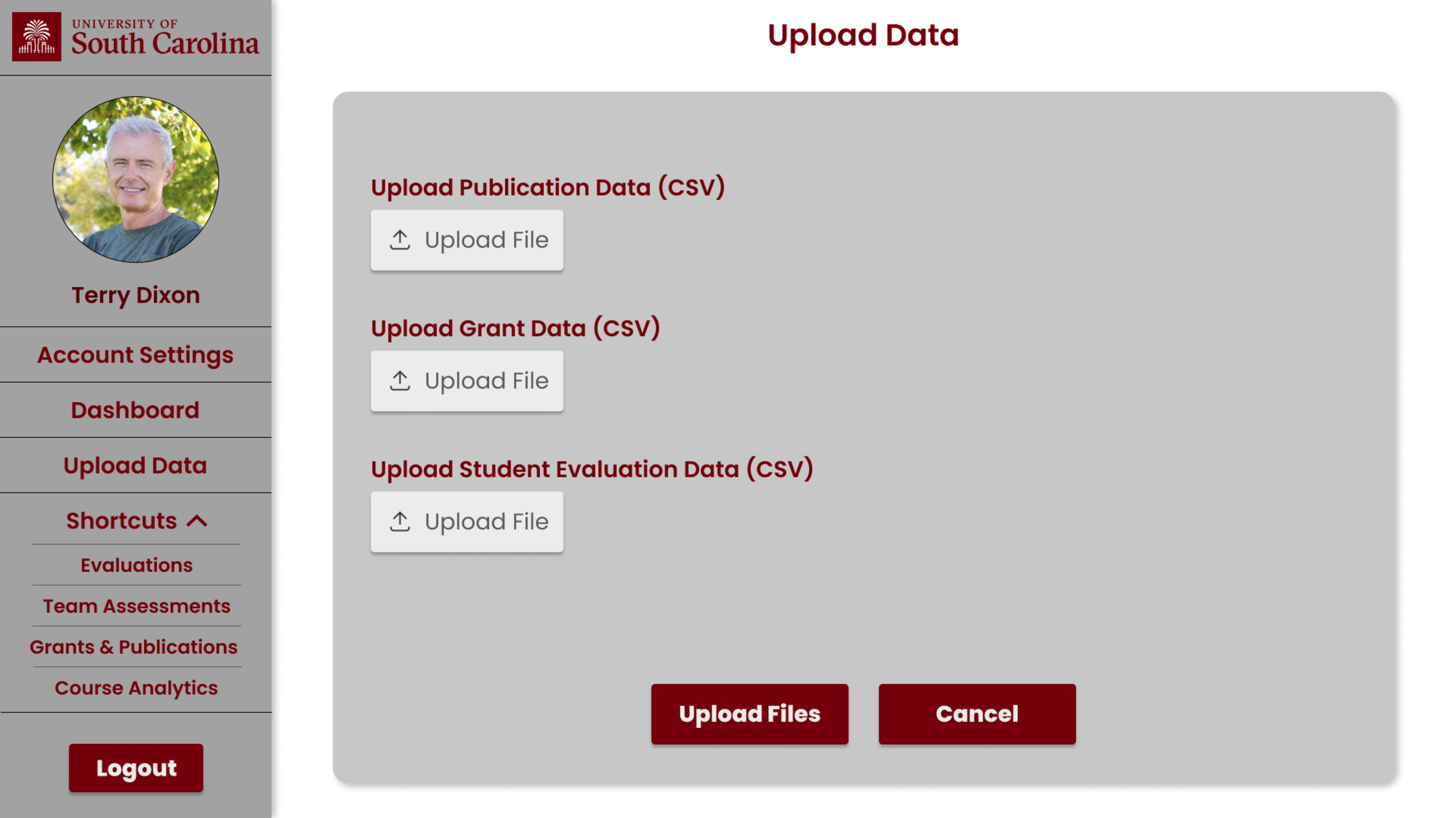 Upload Data