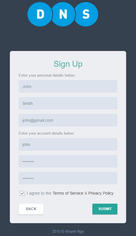 Create an account