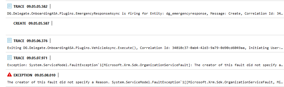 Trace logs of method 2