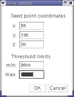 grow options dialog